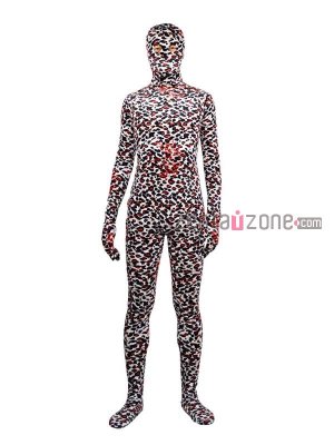 Leopard Velvet Zentai Bodysuit