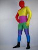 Rainbow Spandex Lycra Unisex Zentai Suit