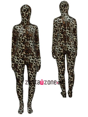 Leopard Thicken Velet Zentai Suit