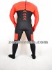 Orange Black Lycra Zentai Without Hood