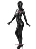 Pu Shiny Metallic Black Snake Zentai Suit