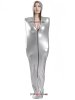 Pu Silver Zentai Bag