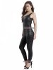 Nylon Shiny Metallic Pattern Catsuit