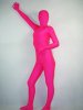 Fuchsia Unicolor Unisex Spandex Zentai Suit