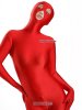 Nylon Red Spandex Zentai Suit With Open Eyes & Mouth