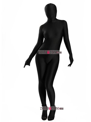 Nylon Black Spandex Zentai Full Bodysuit