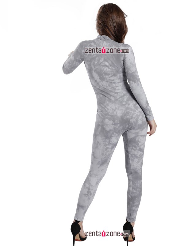 Nylon Print Pattern Lycra Catsuit - Click Image to Close