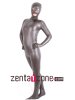 2014 PU Metallic Full Body Zentai With Open Eyes And Mouth