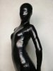 Black Shiny Metallic Zentai Suit