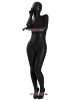 Nylon Black Snake Metallic Pattern Spandex Zentai Suit