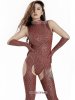 Nylon Metallic Lycra Leopard Pattern Leotard