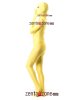 Fashion Yellow Spandex Zentai Full Body Suit With Open Eyes