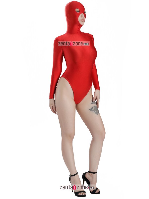 Nylon Red Lycra Leotard - Click Image to Close