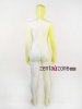 Yellow White Grandual Change Color Spandex Zentai