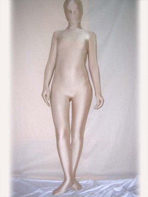 Unicolor Flesh Spandex Zentai Suit