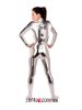 Silver Shiny Metallic Catsuit