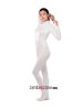 White Shiny Metallic Catsuit