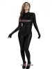 Nylon Black Snake Metallic Pattern Spandex Zentai Suit