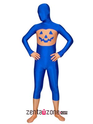 Blue Pumkin Spandex Lycra Zentai Suit