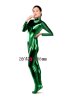 Dark Green Shiny Metallic Catsuit