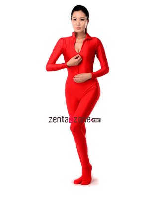 Red Spandex Lycra Unisex Catsuit