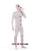 Spandex Cute Snow Man Print Zentai Suit