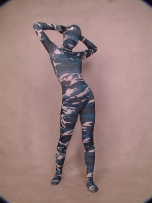 Navy Camouflage Lycra Full Body Zentai