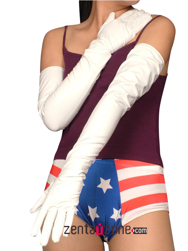 White Long PVC Gloves - Click Image to Close