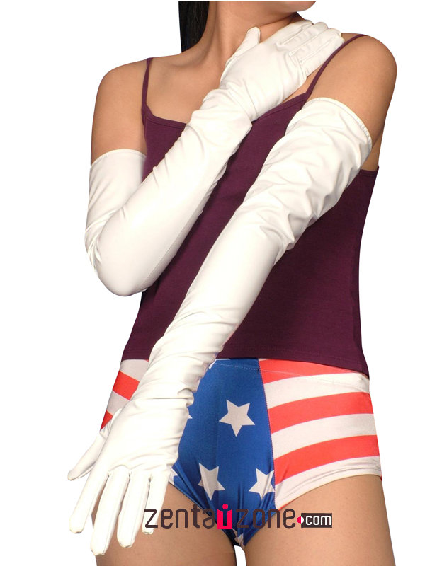 White Long PVC Gloves