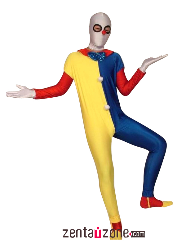 Clown Unisex Lycra Zentai Suit - Click Image to Close