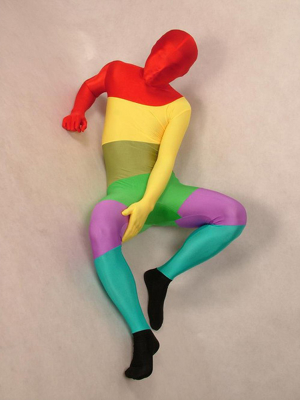 Multicolor Lycra Unisex Zentai Full Body Suit