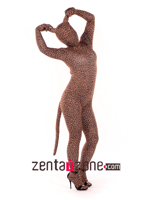 Leopard Spandex Unisex Zentai Suit - Click Image to Close