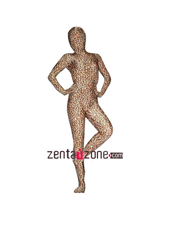 Leopard Pattern Lycra Zentai Suit