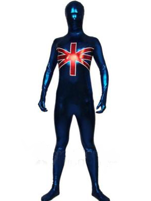 Unisex Shiny Metallic Full Body Zentai Suit [20575]