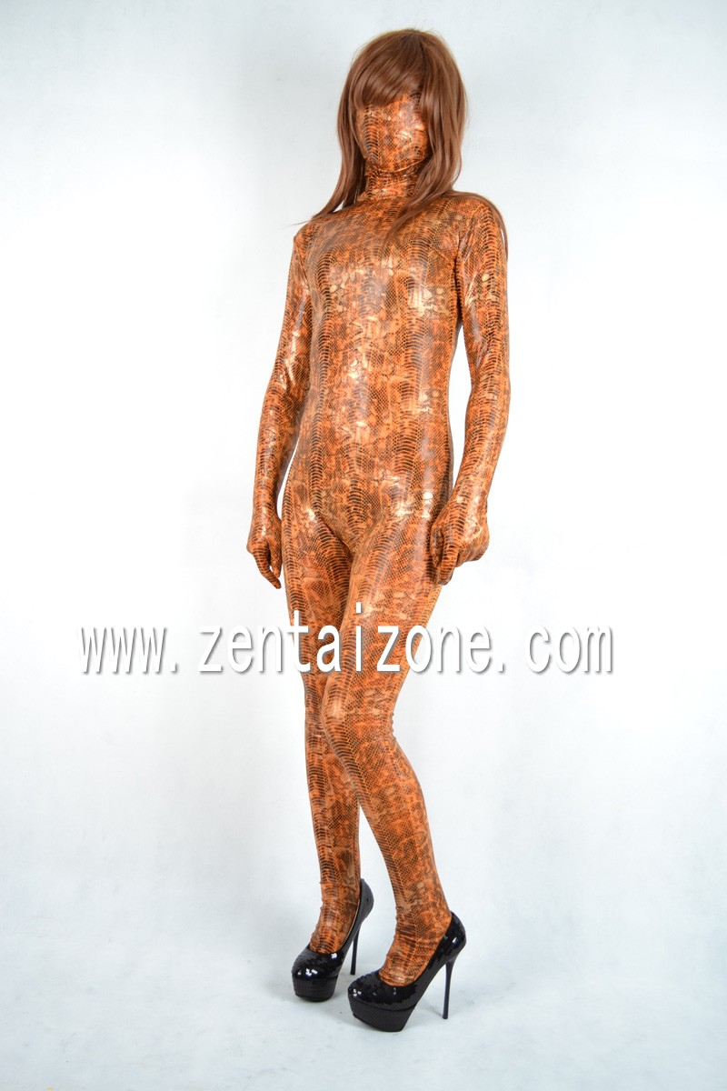 Orange 2012 Fashion Zentai Catsuit