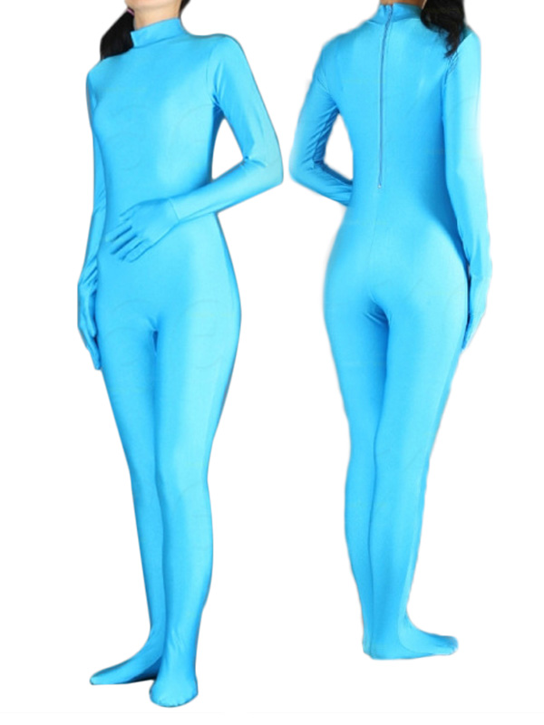 Light Blue Spandex Catsuit [30101]