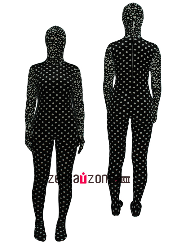 Spot Pattern Thicken Velvet Full Bodysuit Zentai