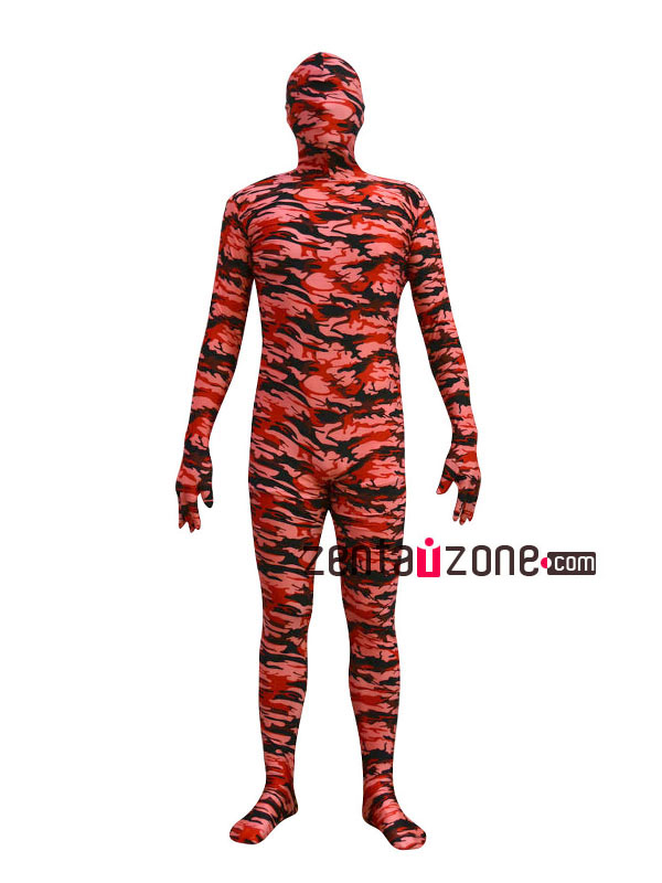 New Camouflage Spandex Lycra Zentai Suit - Click Image to Close