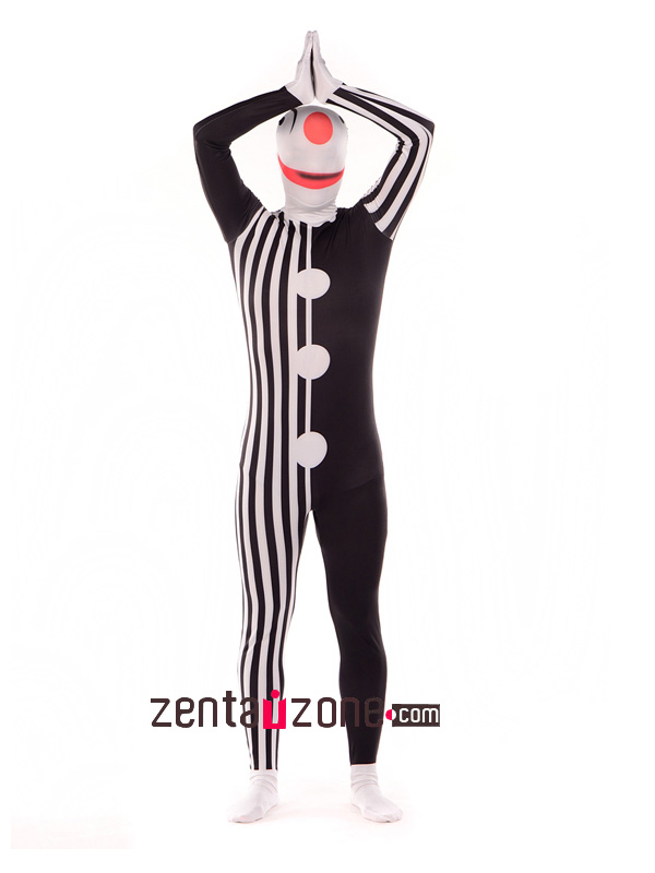 Funny Clown Lycra Print Full Body Suit - Click Image to Close