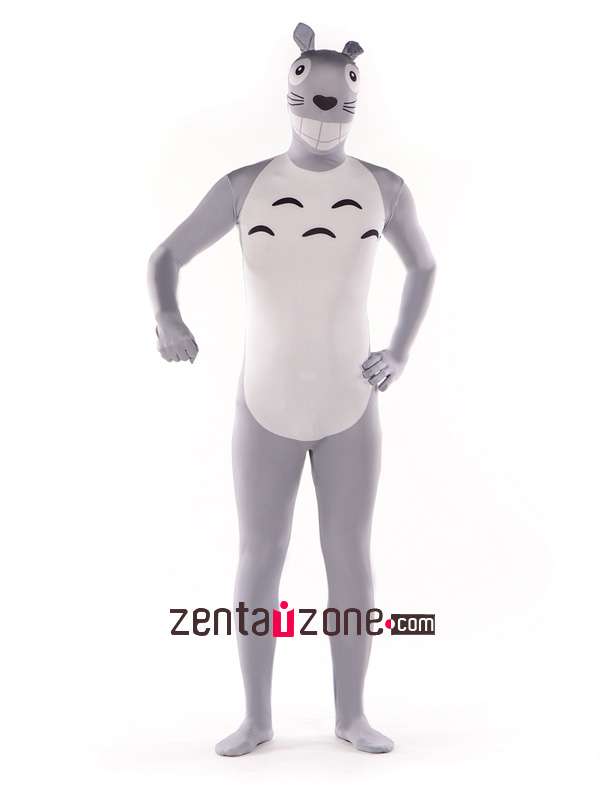 Cute Spandex Print Totoro Animal Zentai Suit