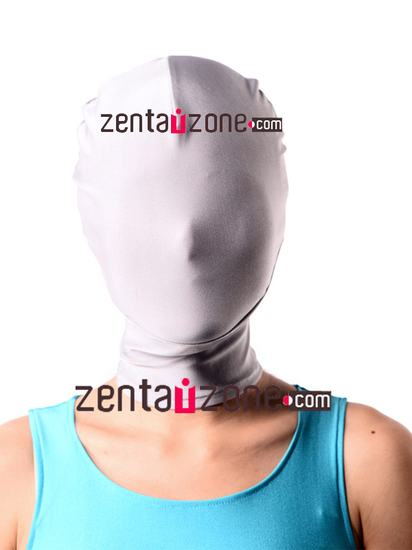 White Lycra Zentai Mask