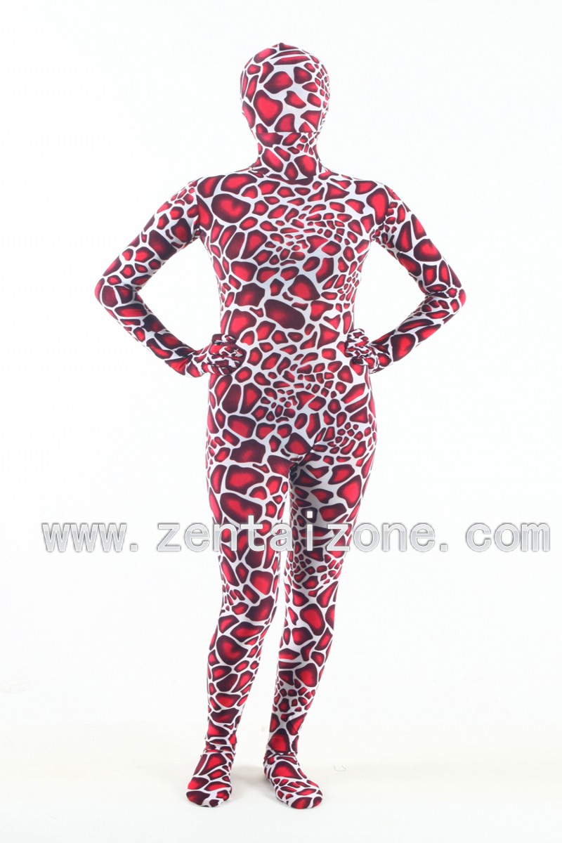 Cool Pattern Unisex Spandex Lycra Zentai Bodysuit