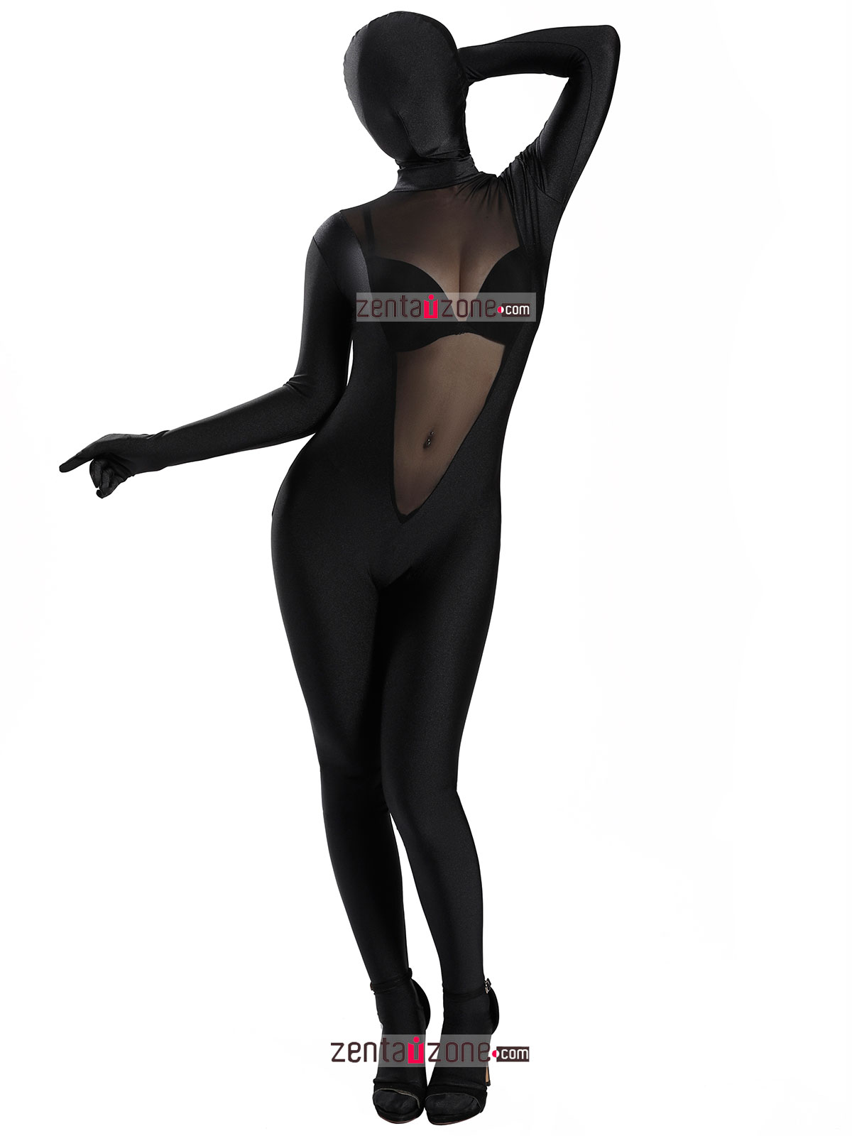 Nylon Sexy Transparent Lycra Zentai Full Bodysuit